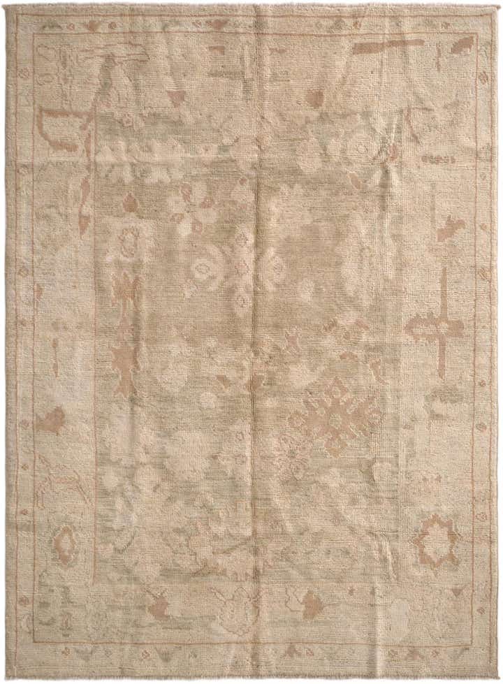 5' 2 x 7' Hand Knotted Oushak Wool Rug