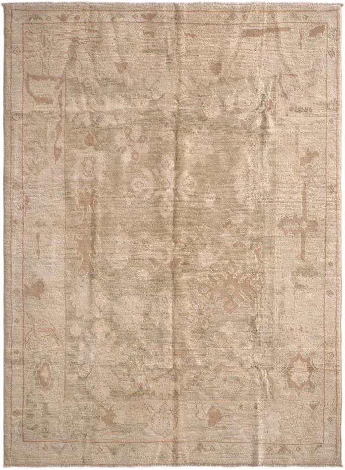 Detail image of 5' 2 x 7' Hand Knotted Oushak Wool Rug