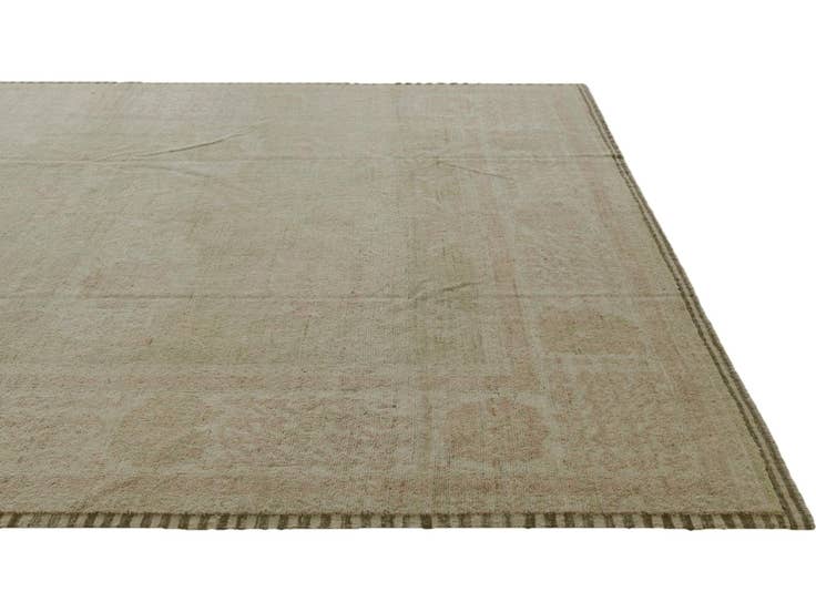 Detail image of 10' 4 x 14' Hand Knotted Oushak Wool Rug