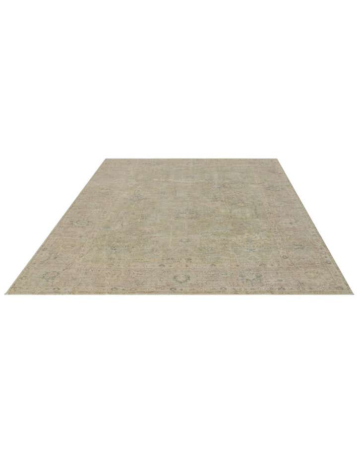 8' 3 x 9' 10 Hand Knotted Oushak Wool Rug
