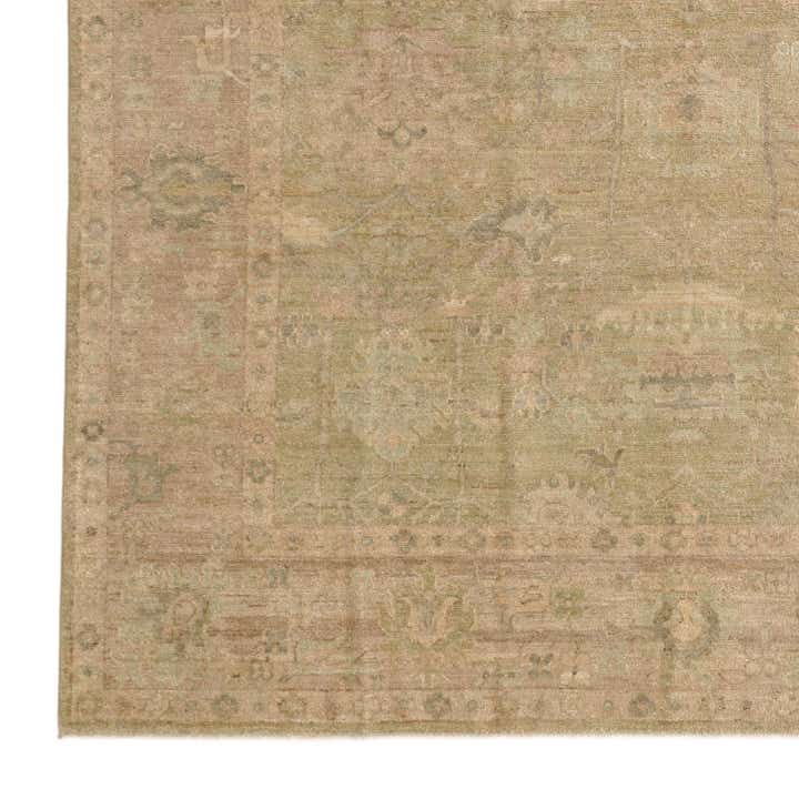 8' 3 x 9' 10 Hand Knotted Oushak Wool Rug