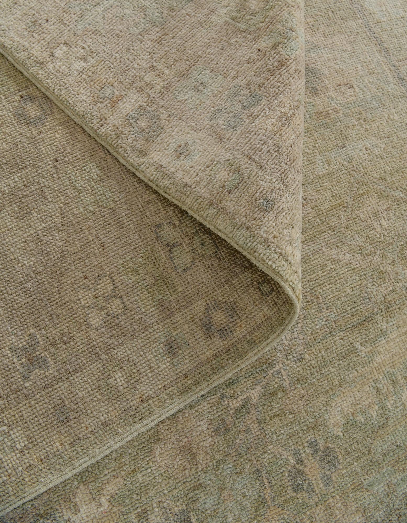 8' 3 x 9' 10 Hand Knotted Oushak Wool Rug