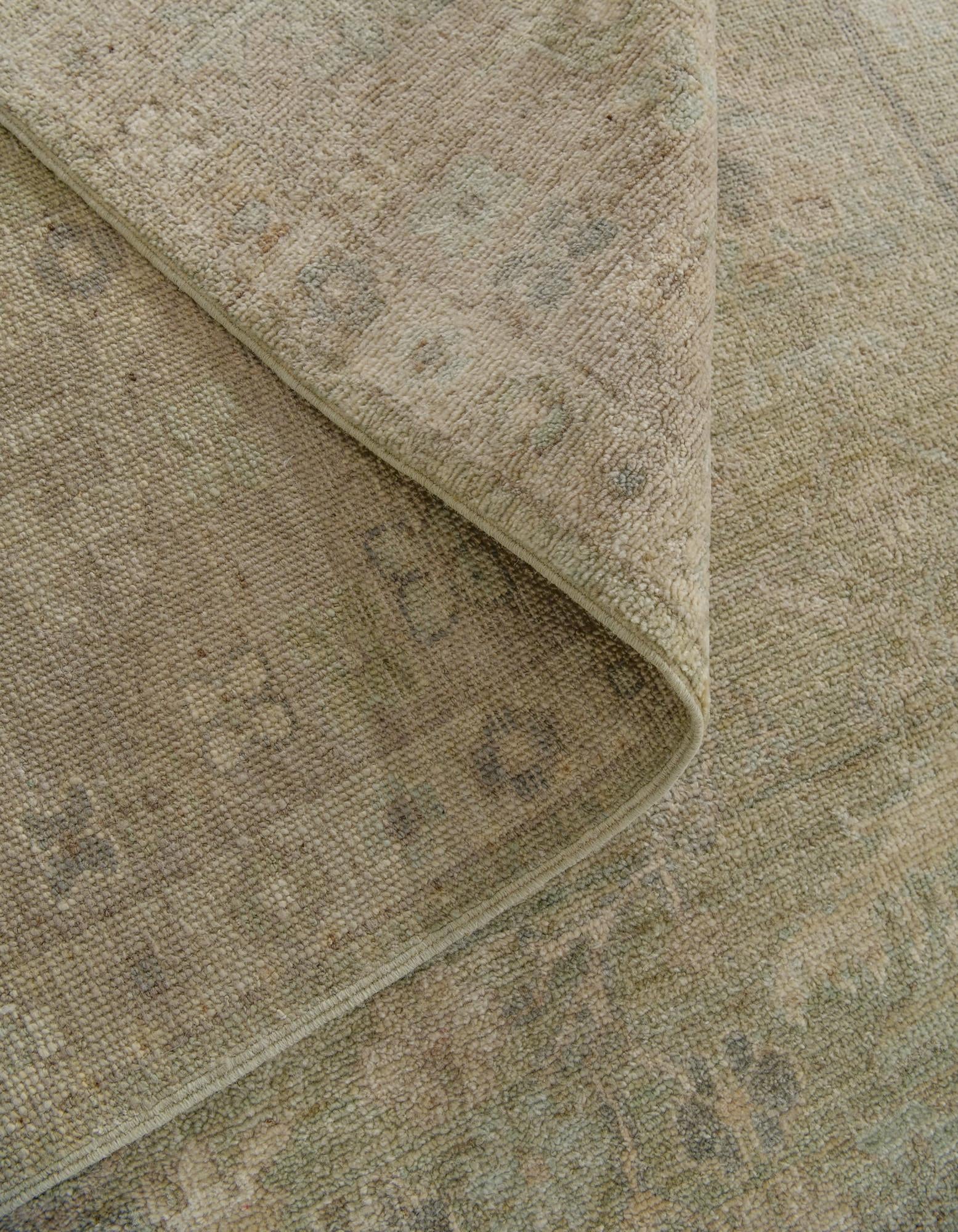 8' 3 x 9' 10 Hand Knotted Oushak Wool Rug