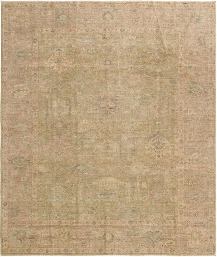 8' 3 x 9' 10 Hand Knotted Oushak Wool Rug