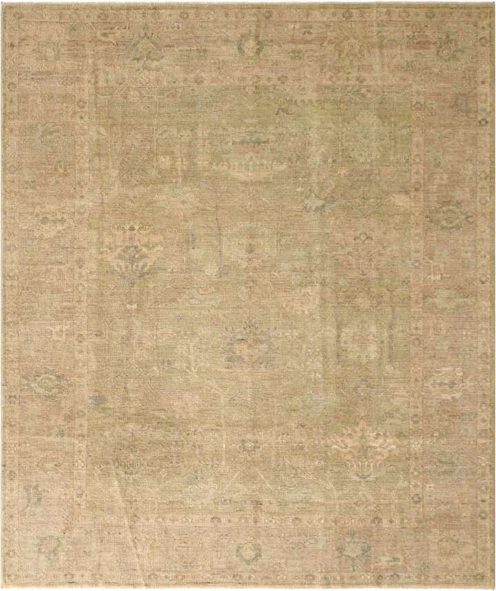 8' 3 x 9' 10 Hand Knotted Oushak Wool Rug