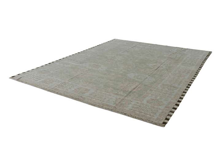 9' 4 x 12' 6 Hand Knotted Oushak Wool Rug