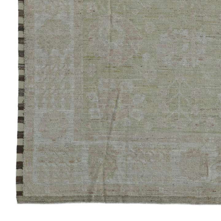 9' 4 x 12' 6 Hand Knotted Oushak Wool Rug