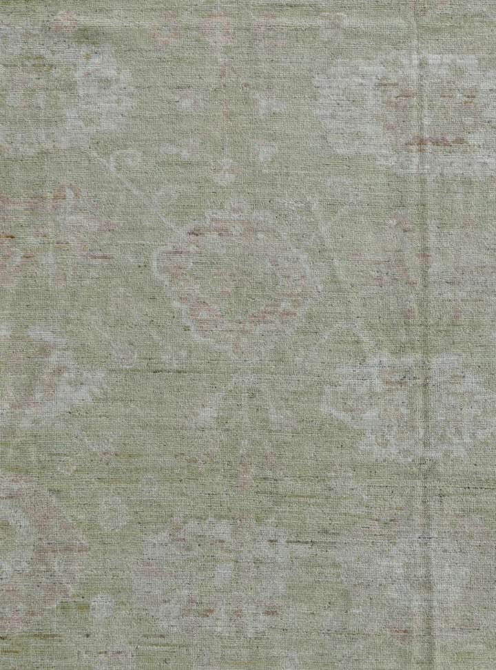 9' 4 x 12' 6 Hand Knotted Oushak Wool Rug