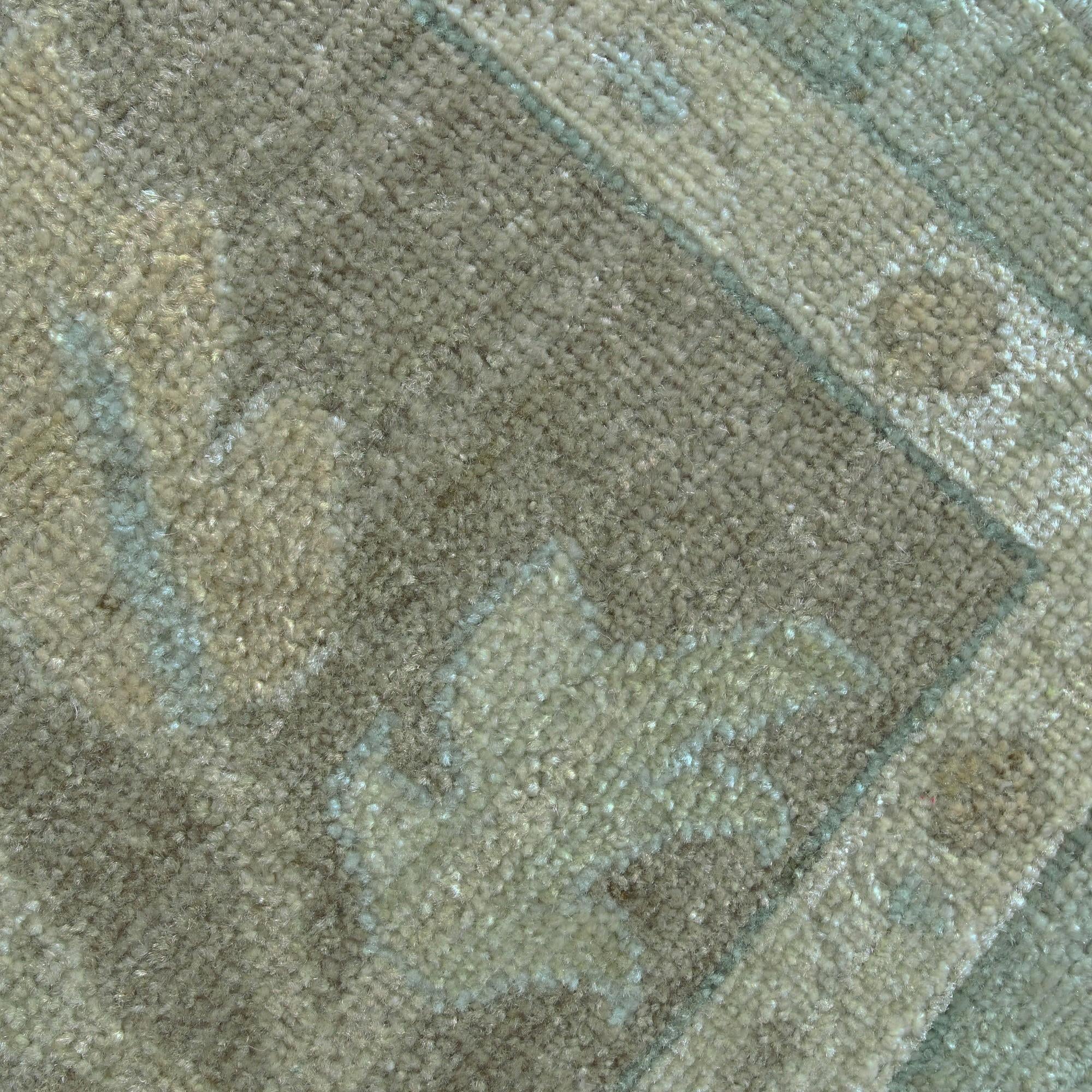 9' 2 x 11' 9 Hand Knotted Oushak Wool Rug