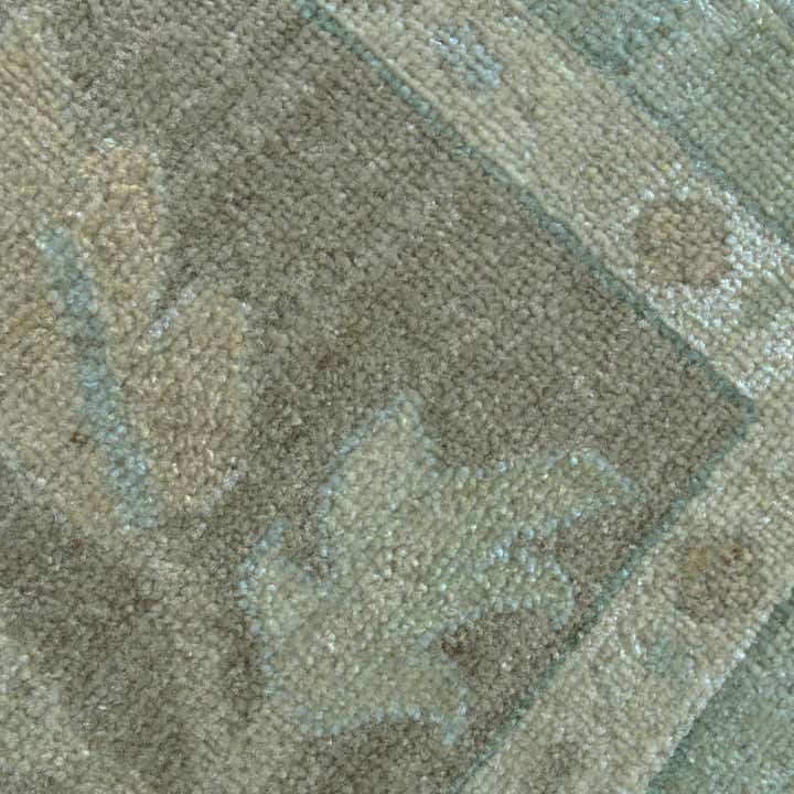 9' 2 x 11' 9 Hand Knotted Oushak Wool Rug