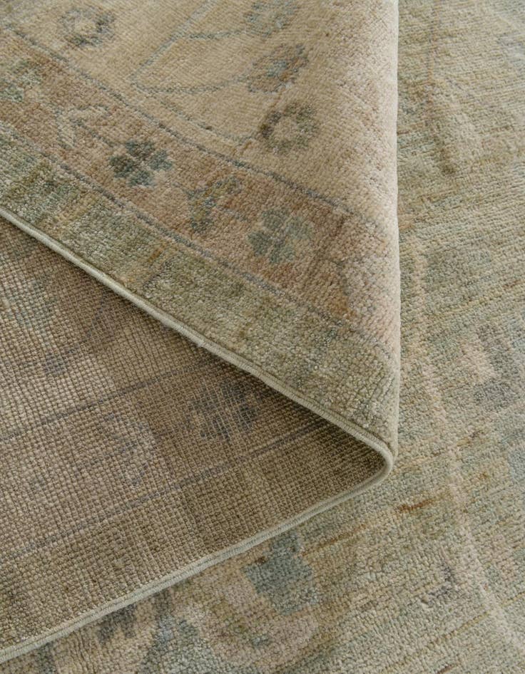 Detail image of 10' 3 x 13' 10  Hand Knotted Oushak Wool Rug