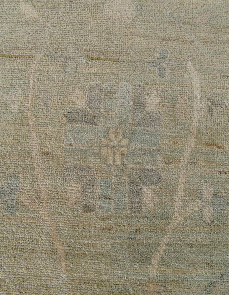 Detail image of 10' 3 x 13' 10  Hand Knotted Oushak Wool Rug