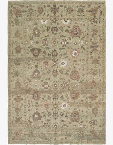 13' x 19' 4 Hand Knotted Oushak Rug