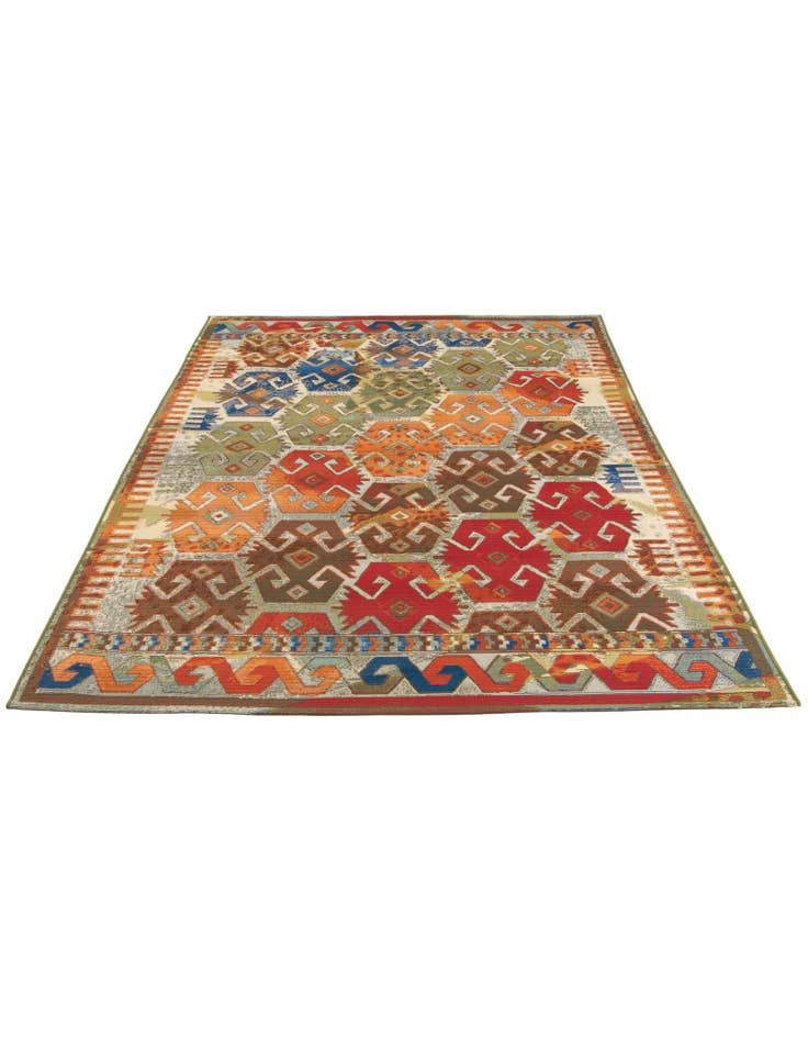 Detail image of 5' 3 x 7' 8 Washable Modern Indoor / Outdoor Rug