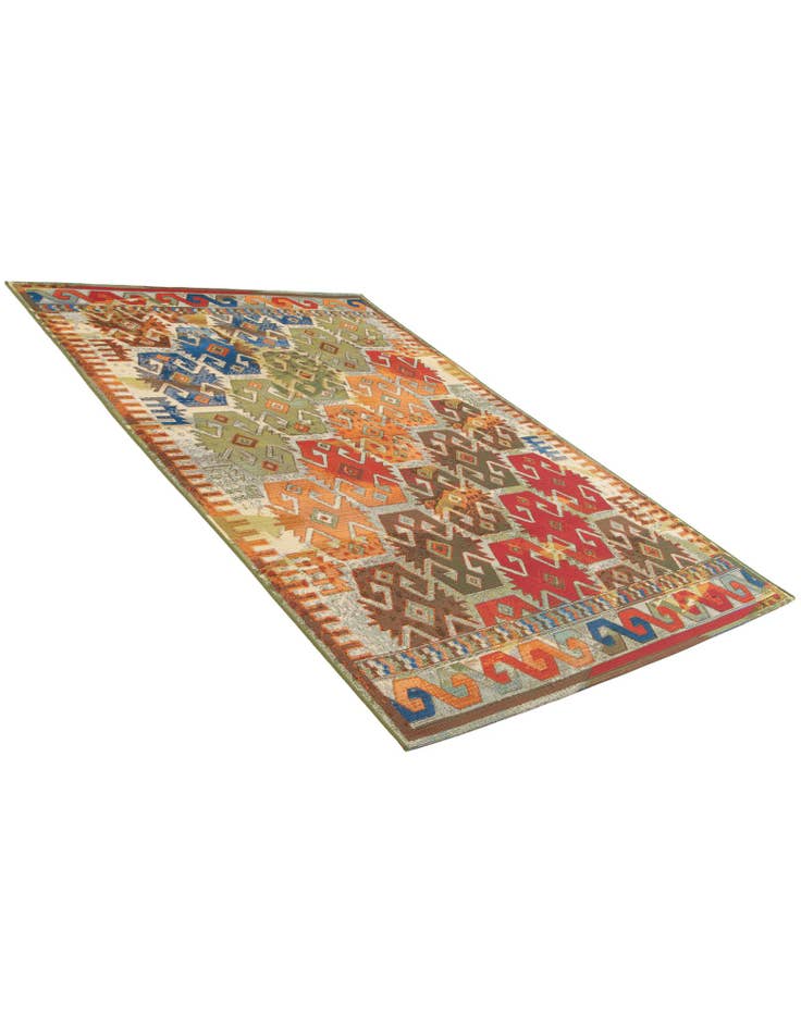 Detail image of 5' 3 x 7' 8 Washable Modern Indoor / Outdoor Rug