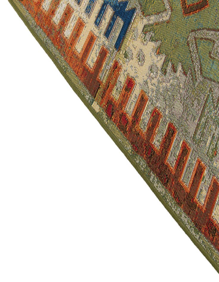 Detail image of 5' 3 x 7' 8 Washable Modern Indoor / Outdoor Rug