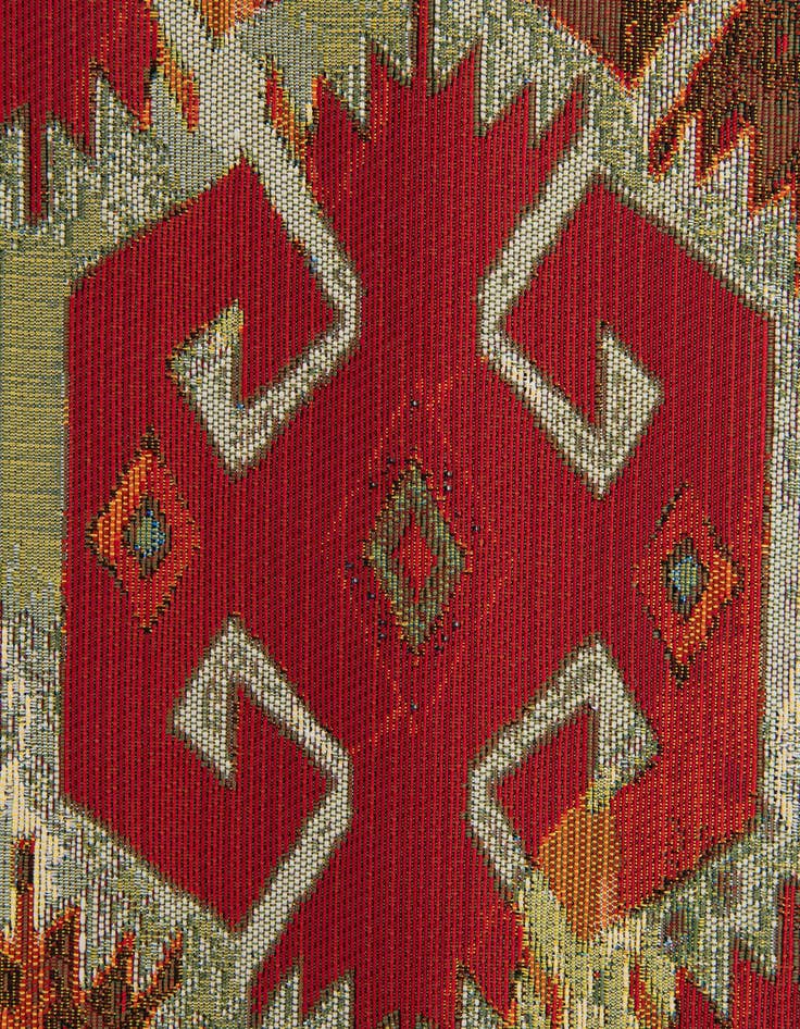 Detail image of 5' 3 x 7' 8 Washable Modern Indoor / Outdoor Rug