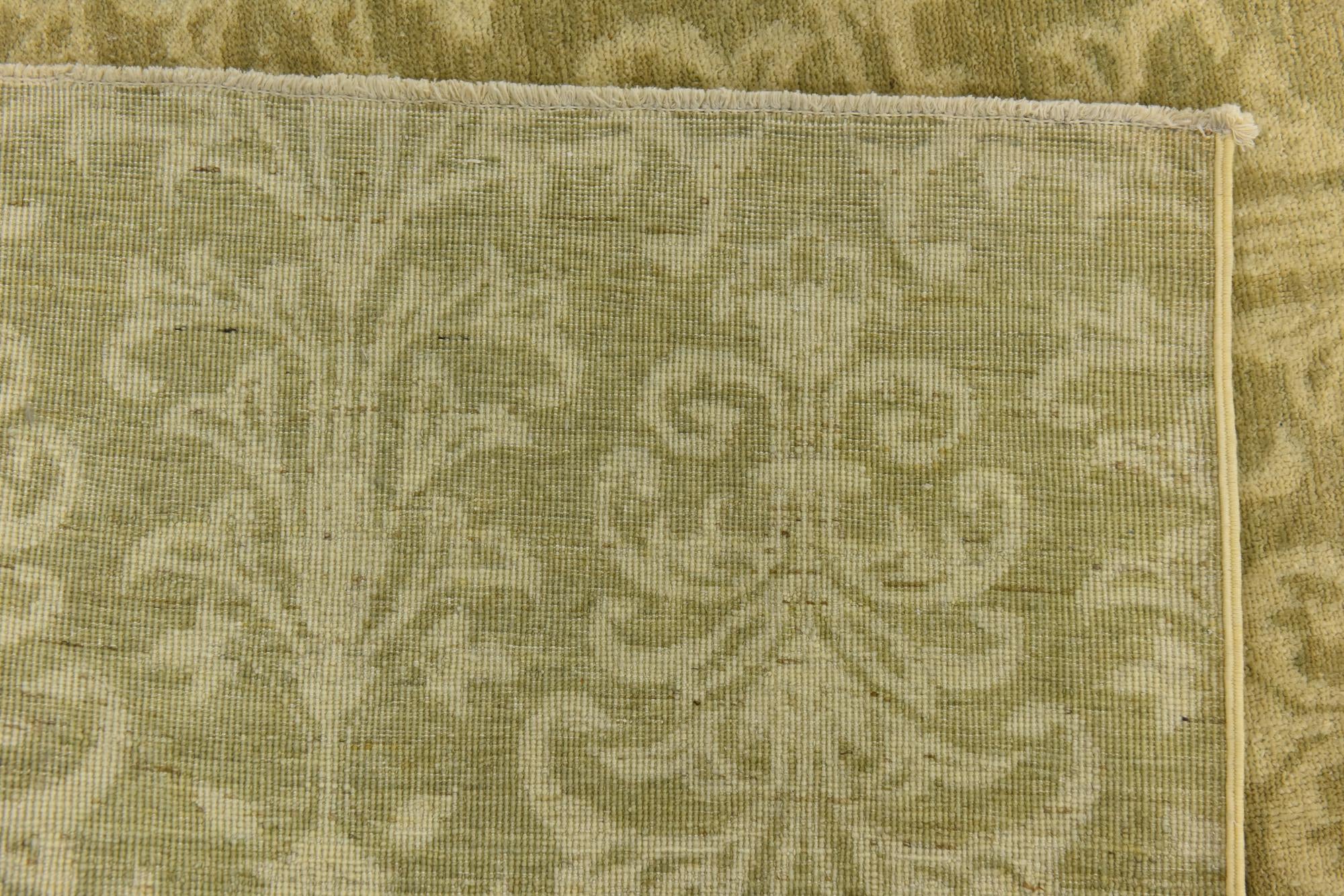 4' x 5' 9 Hand Knotted Over-Dyed Ziegler Rug