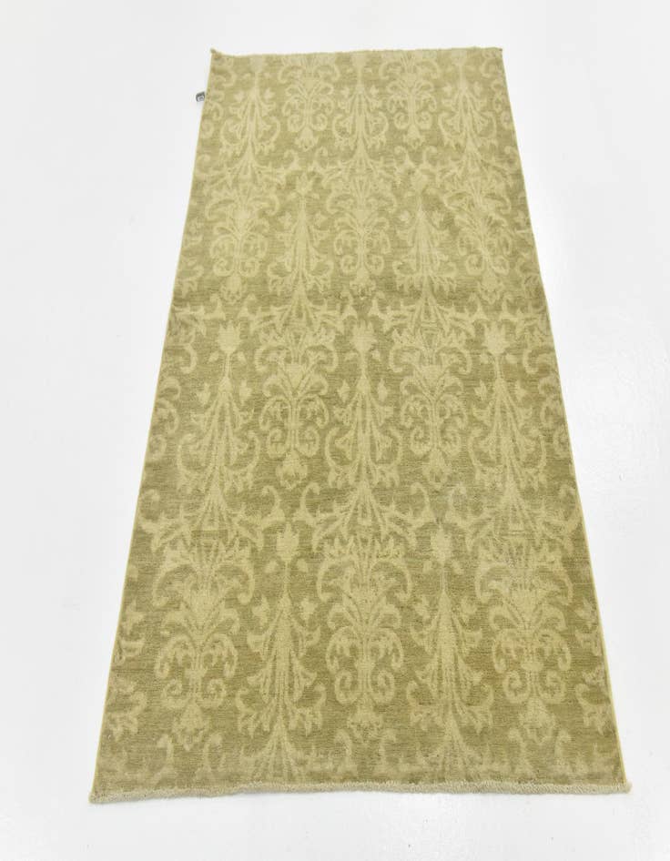 Detail image of 4' x 5' 9 Hand Knotted Over-Dyed Ziegler Rug