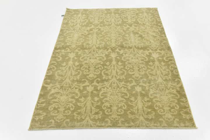 4' x 5' 9 Hand Knotted Over-Dyed Ziegler Rug