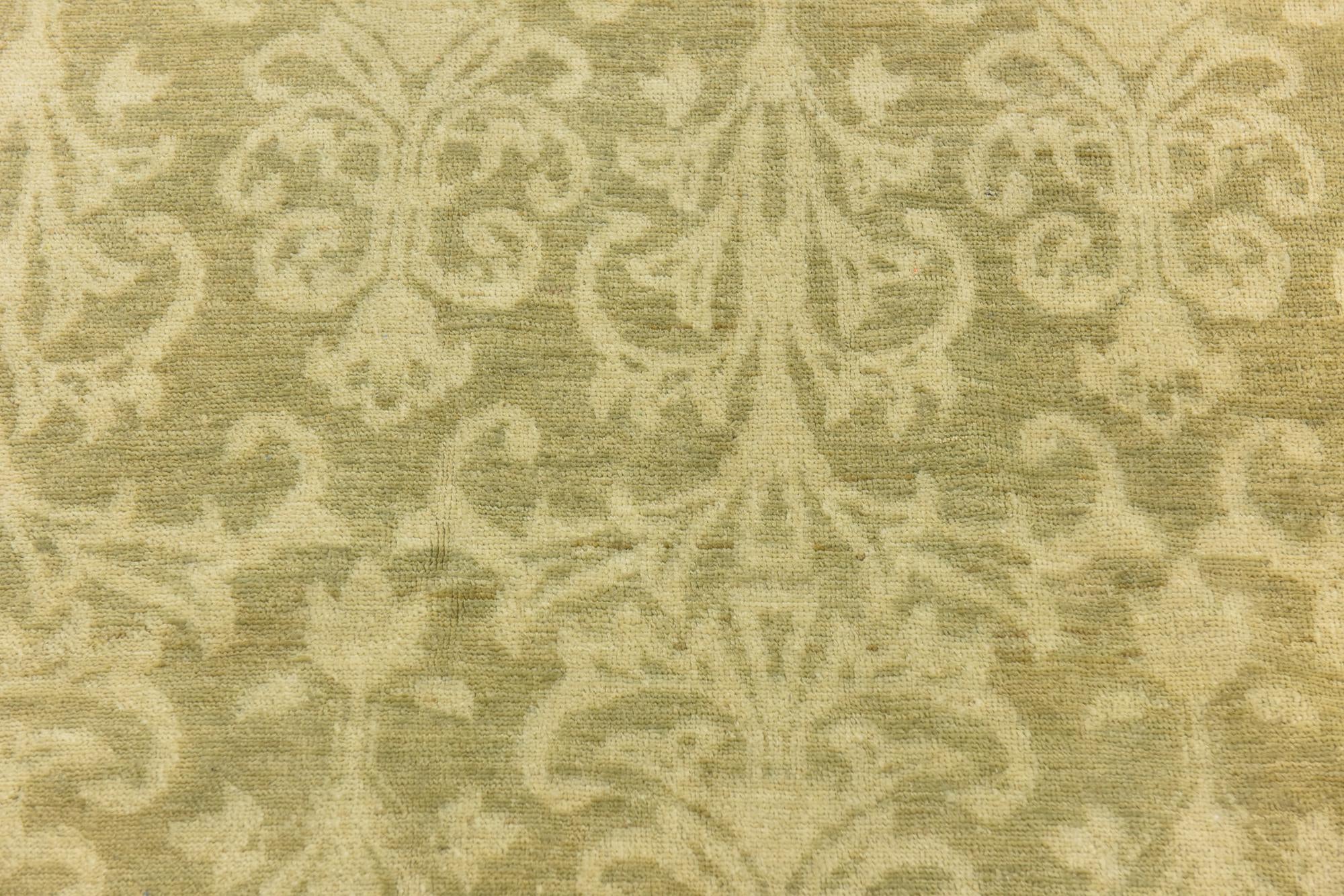 4' x 5' 9 Hand Knotted Over-Dyed Ziegler Rug