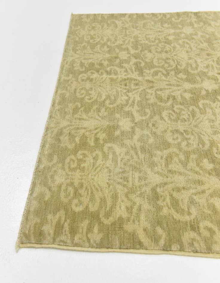 Detail image of 4' x 5' 9 Hand Knotted Over-Dyed Ziegler Rug