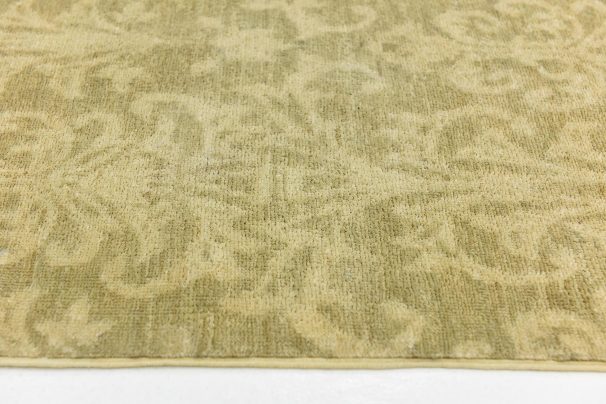4' x 5' 9 Hand Knotted Over-Dyed Ziegler Rug