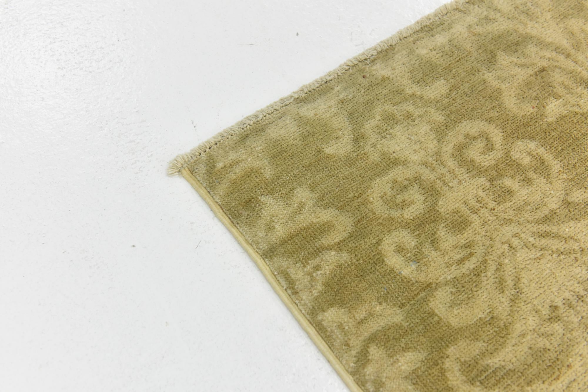 4' x 5' 9 Hand Knotted Over-Dyed Ziegler Rug