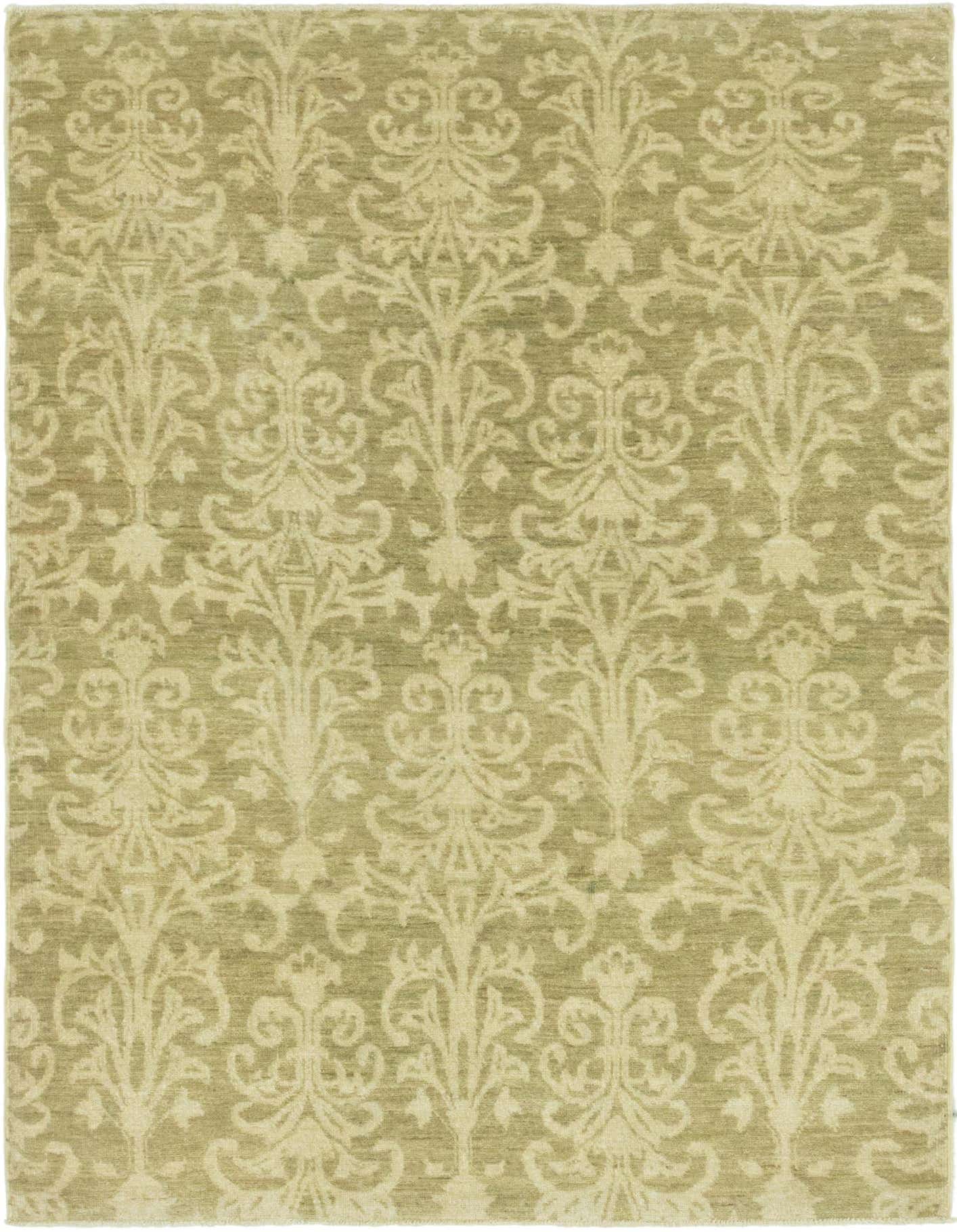 4' x 5' 9 Hand Knotted Over-Dyed Ziegler Rug
