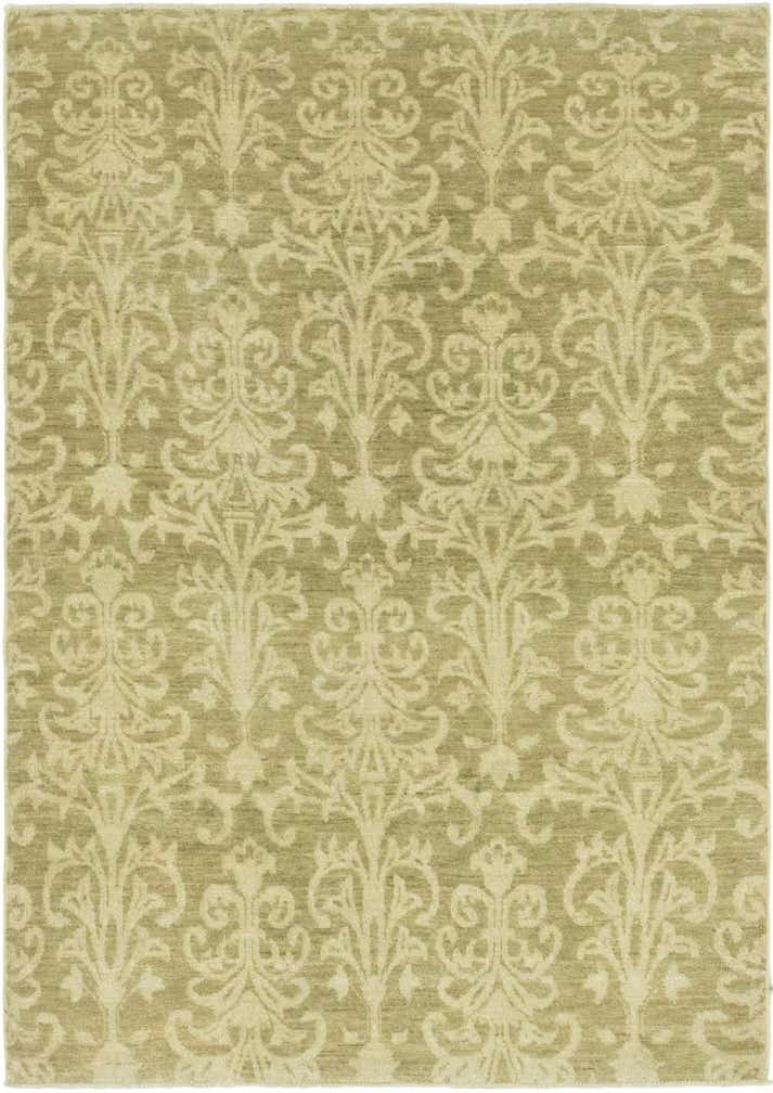 4' x 5' 9 Hand Knotted Over-Dyed Ziegler Rug