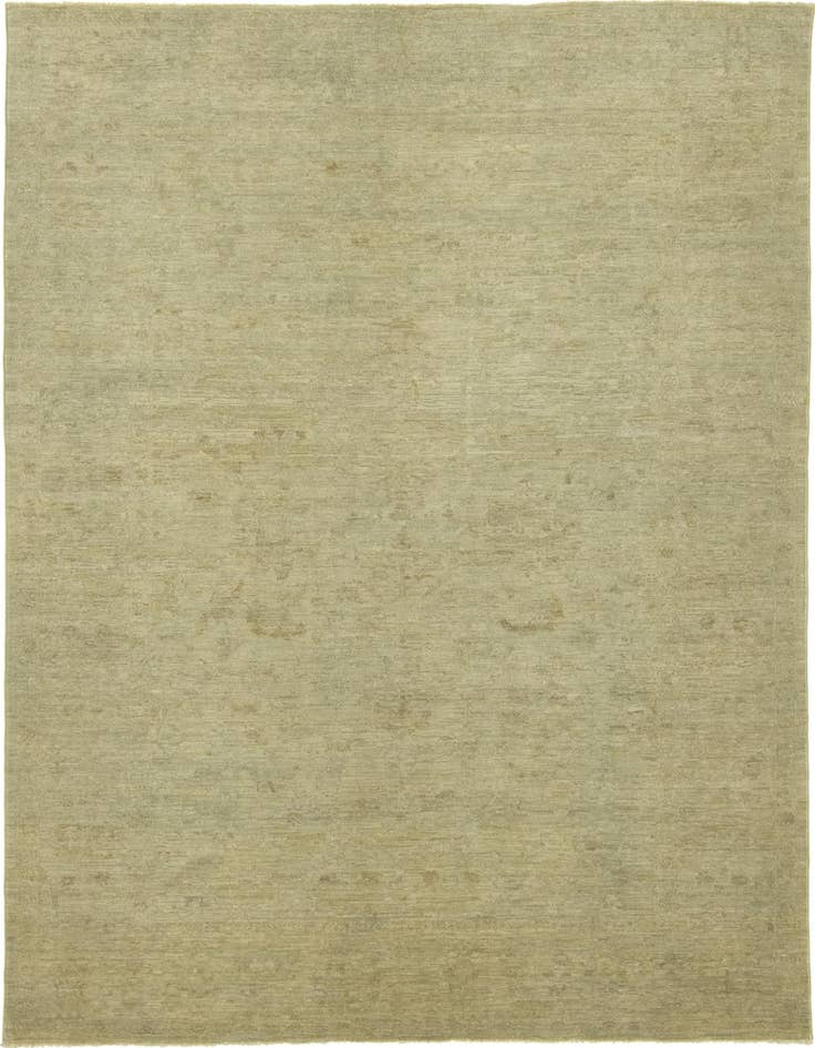 Detail image of 6' 2 x 9' Hand Knotted Over-Dyed Ziegler Rug