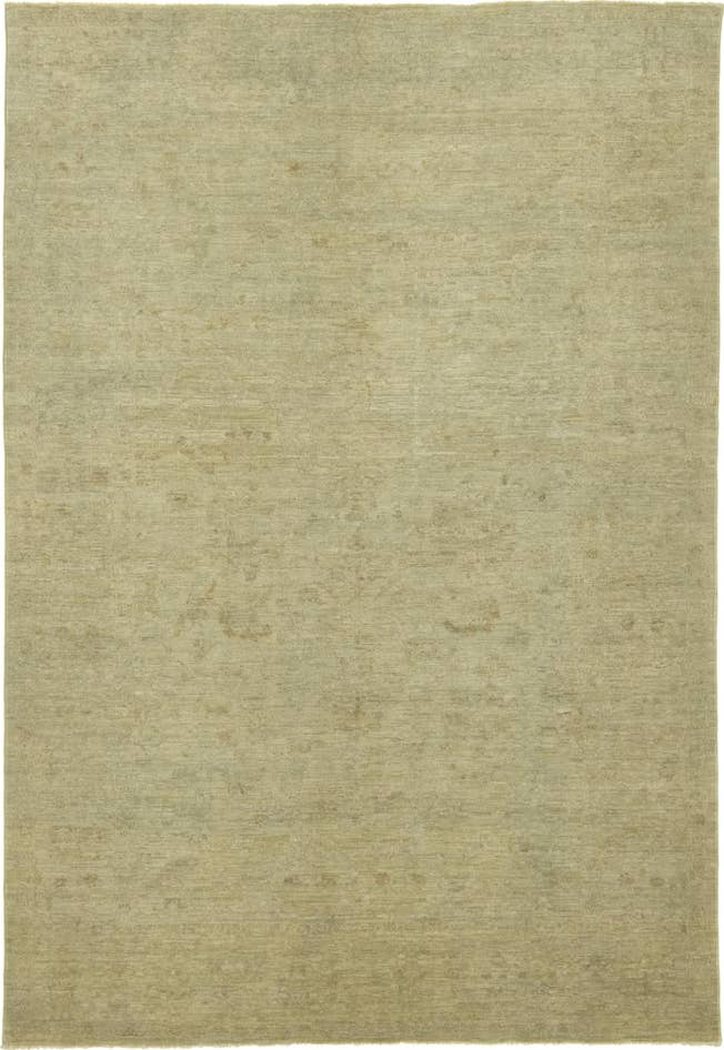 Detail image of 6' 2 x 9' Hand Knotted Over-Dyed Ziegler Rug