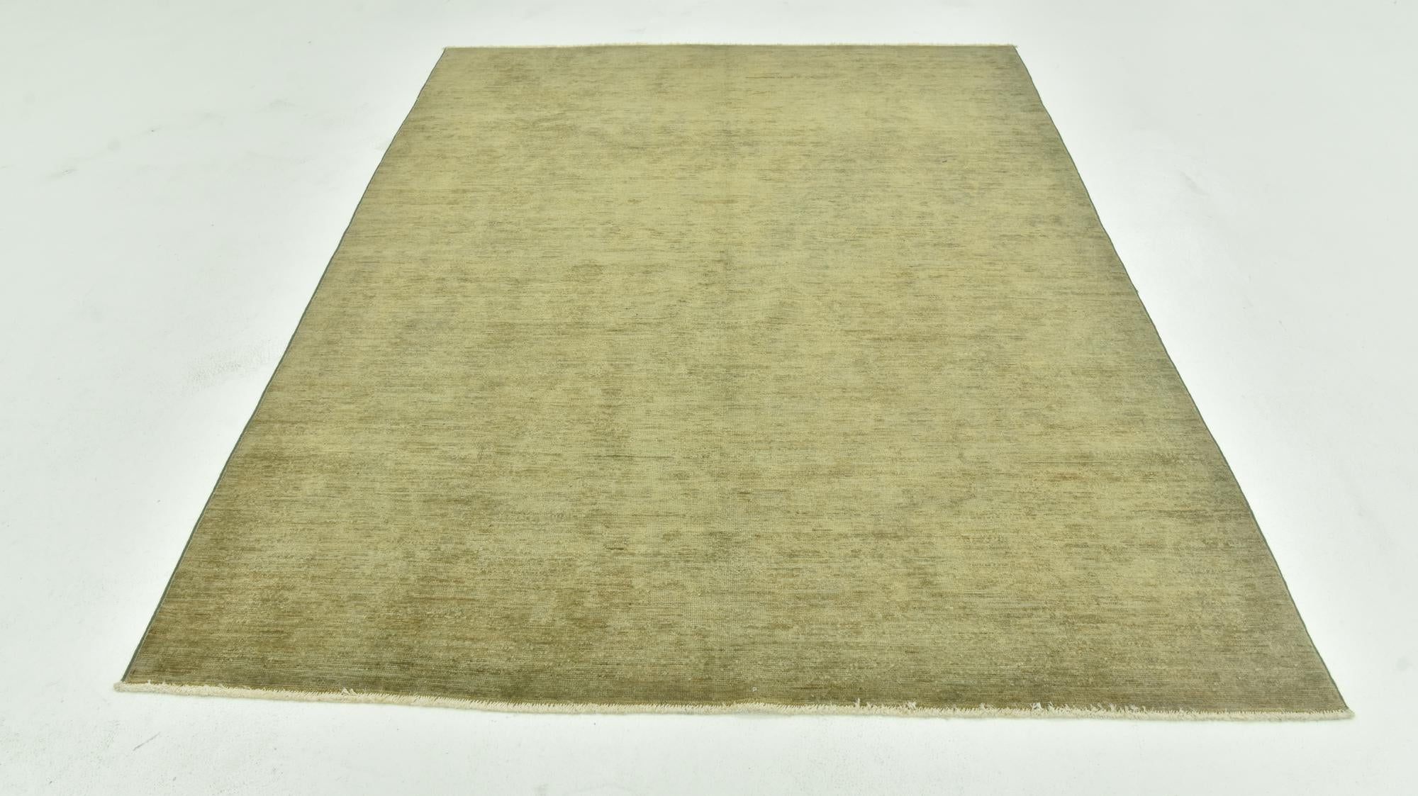 5' 7 x 7' 6 Hand Knotted Over-Dyed Ziegler Rug