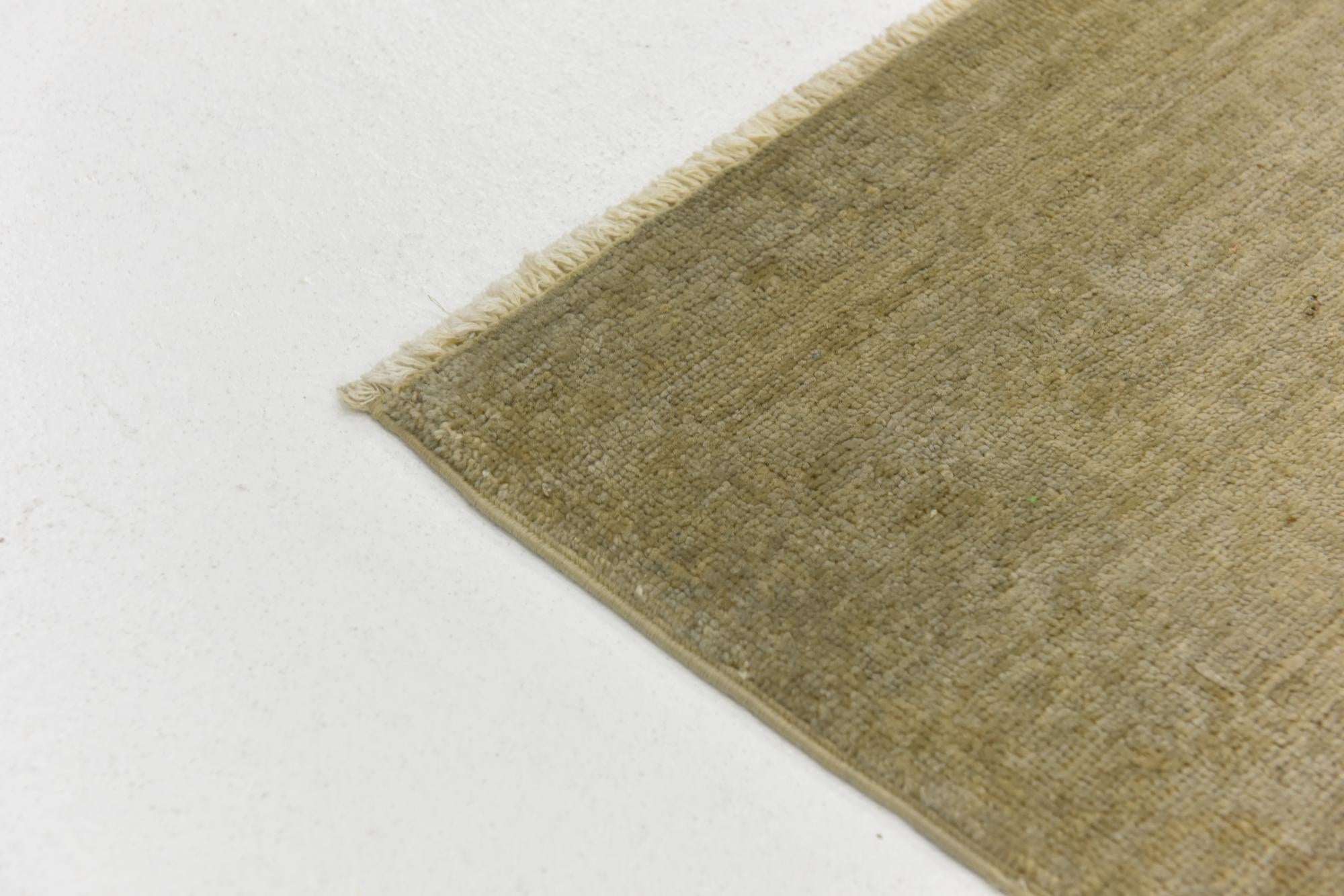 4' 8 x 6' 2 Hand Knotted Over-Dyed Ziegler Rug