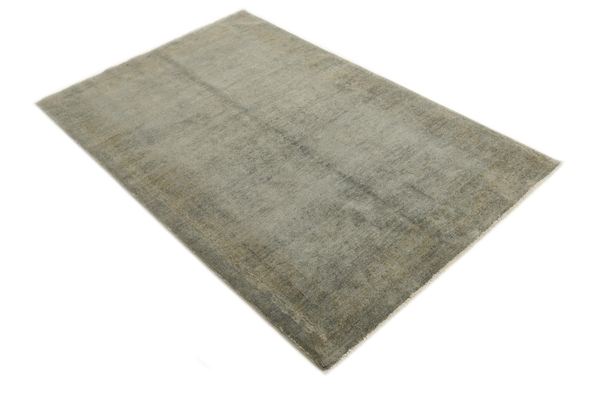 4' x 6' 3 Hand Knotted Over-Dyed Ziegler Rug