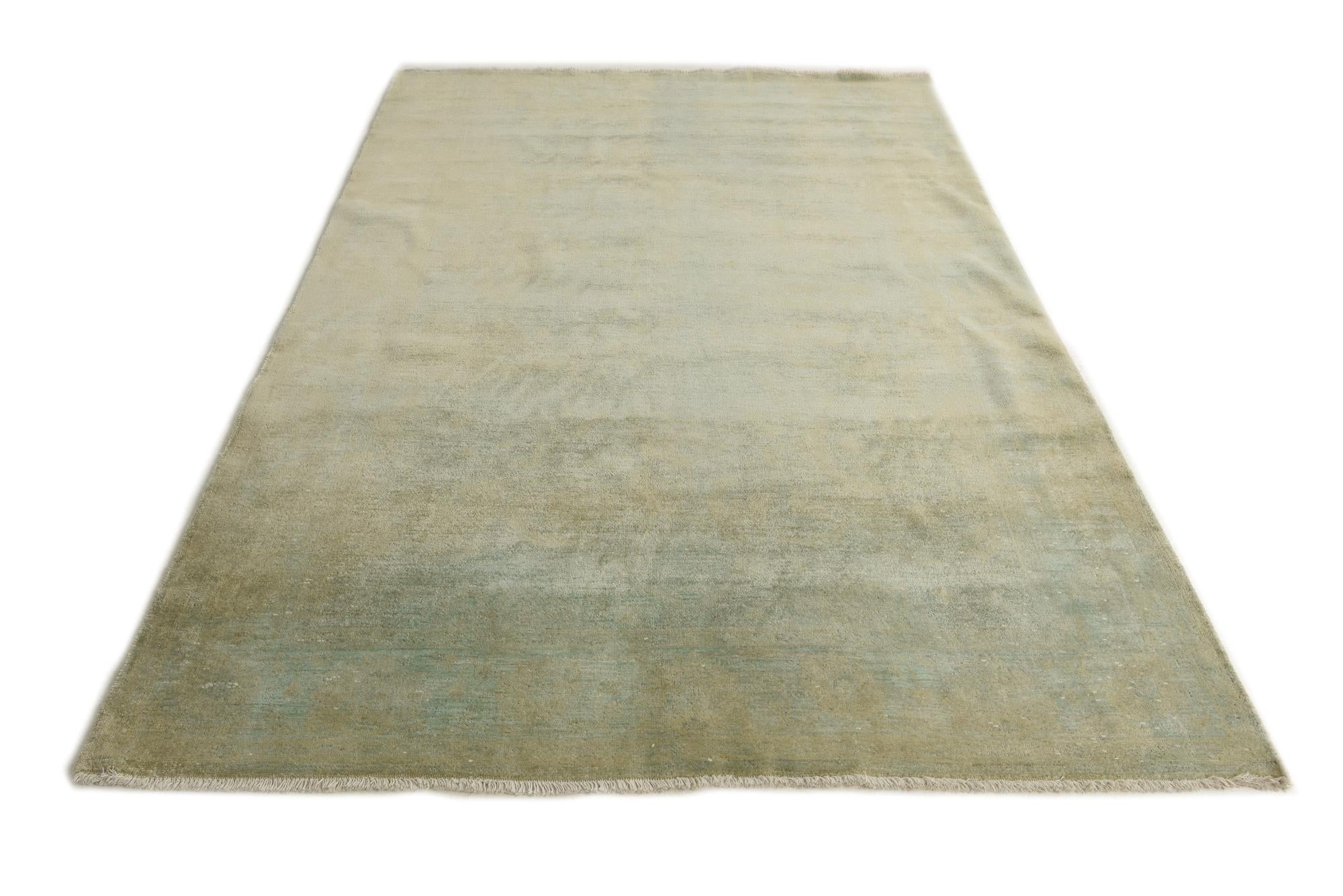 5' 10 x 8' 8 Hand Knotted Over-Dyed Ziegler Rug