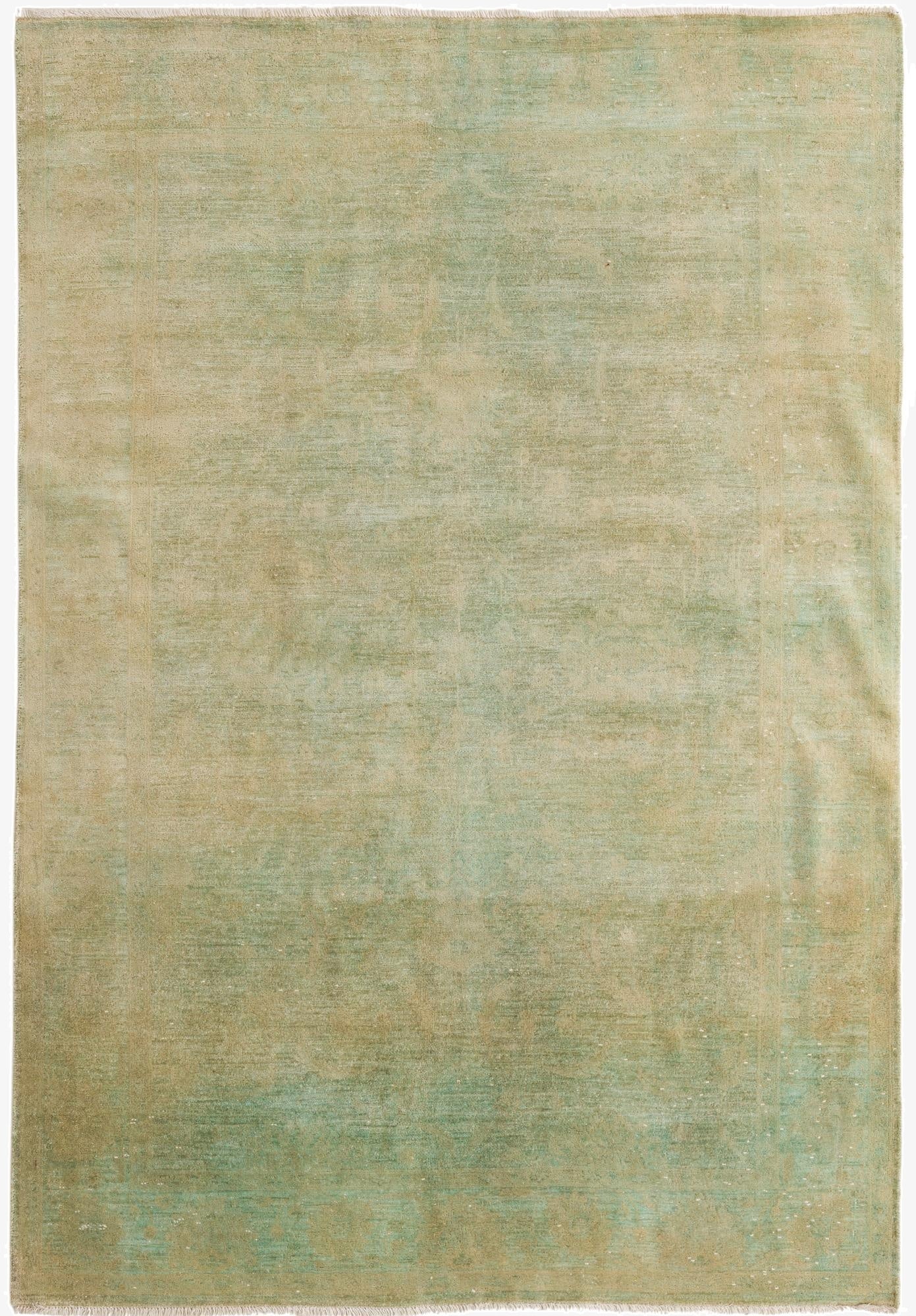 5' 10 x 8' 8  Hand Knotted Over-Dyed Ziegler Rug