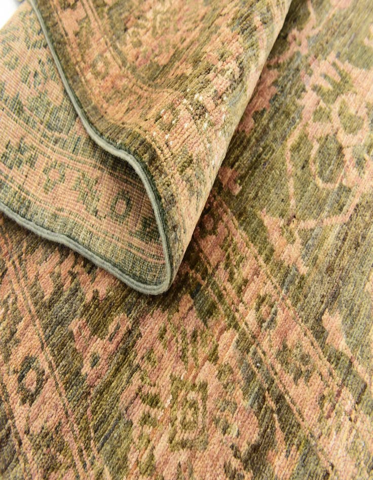 Detail image of 6' 6 x 10' Hand Knotted Peshawar Ziegler Rug