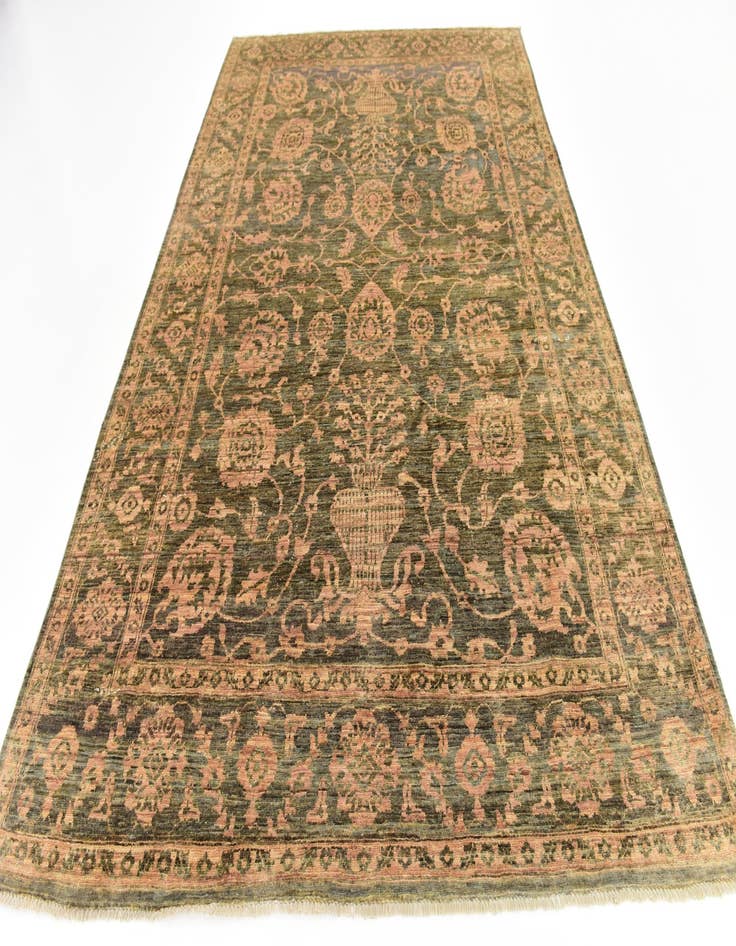 Detail image of 6' 6 x 10' Hand Knotted Peshawar Ziegler Rug