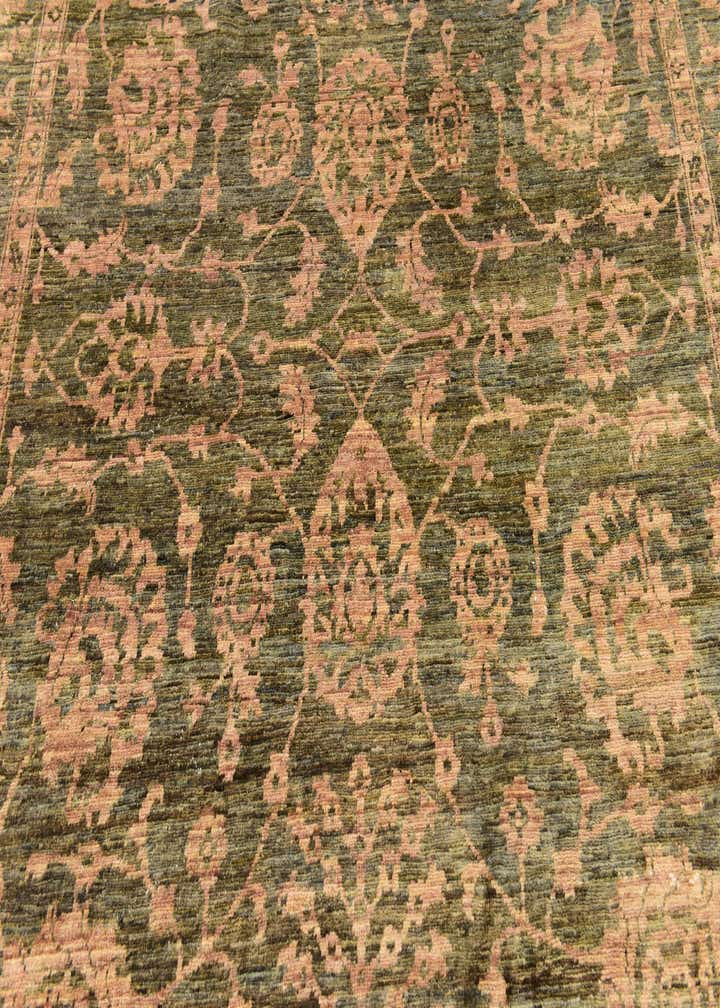 6' 6 x 10' Hand Knotted Peshawar Ziegler Rug