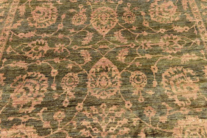 6' 6 x 10' Hand Knotted Peshawar Ziegler Rug