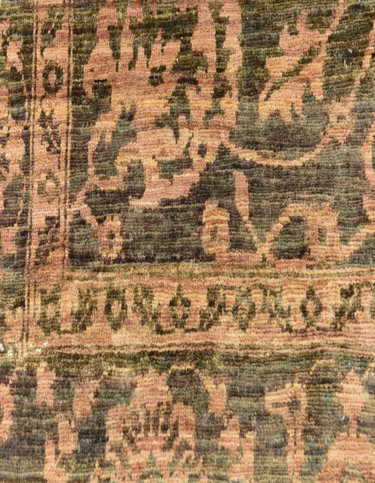 Detail image of 6' 6 x 10' Hand Knotted Peshawar Ziegler Rug