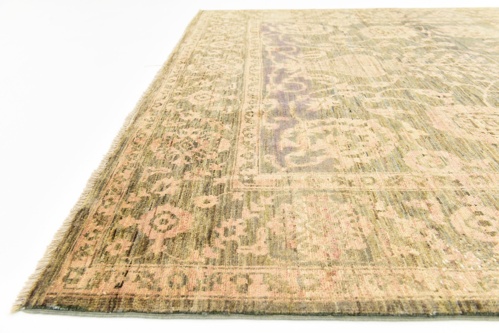6' 6 x 10' Hand Knotted Peshawar Ziegler Rug