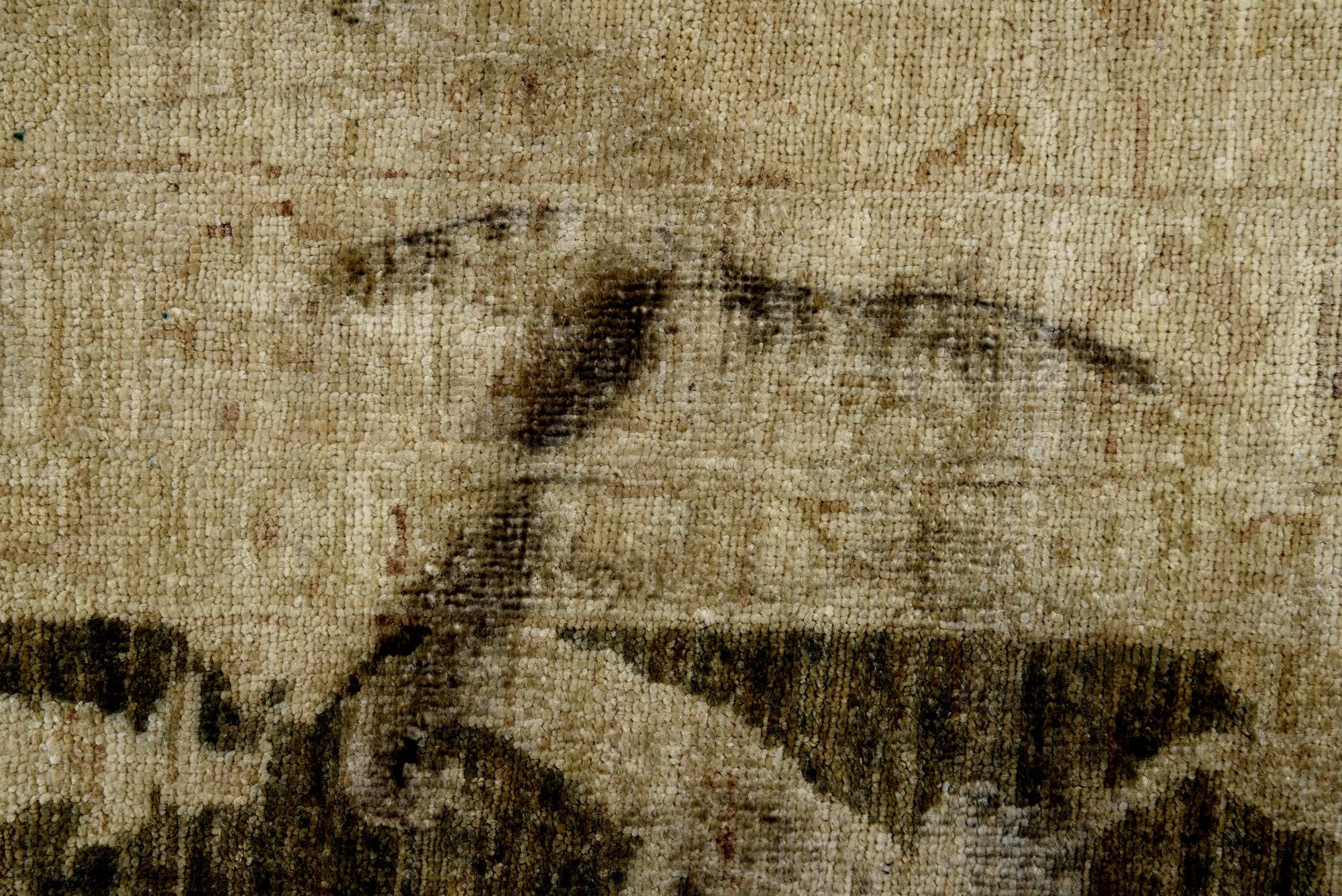 11' 10 x 14' 10 Hand Knotted Peshawar Ziegler Rug