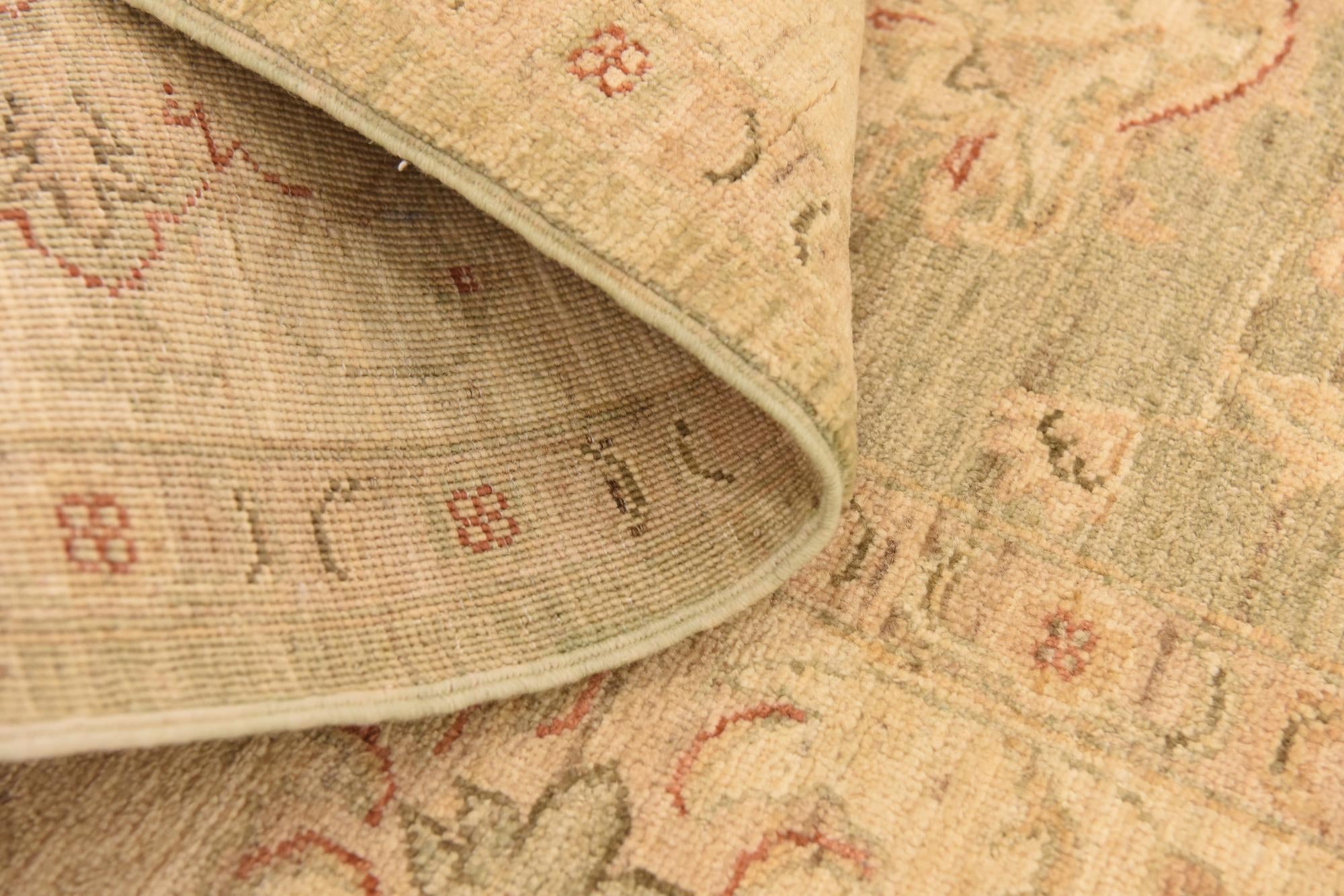 5' 7 x 7' 10 Hand Knotted Peshawar Ziegler Rug