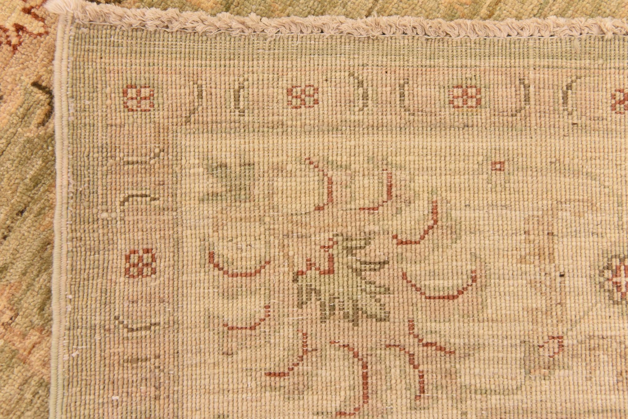 5' 7 x 7' 10 Hand Knotted Peshawar Ziegler Rug