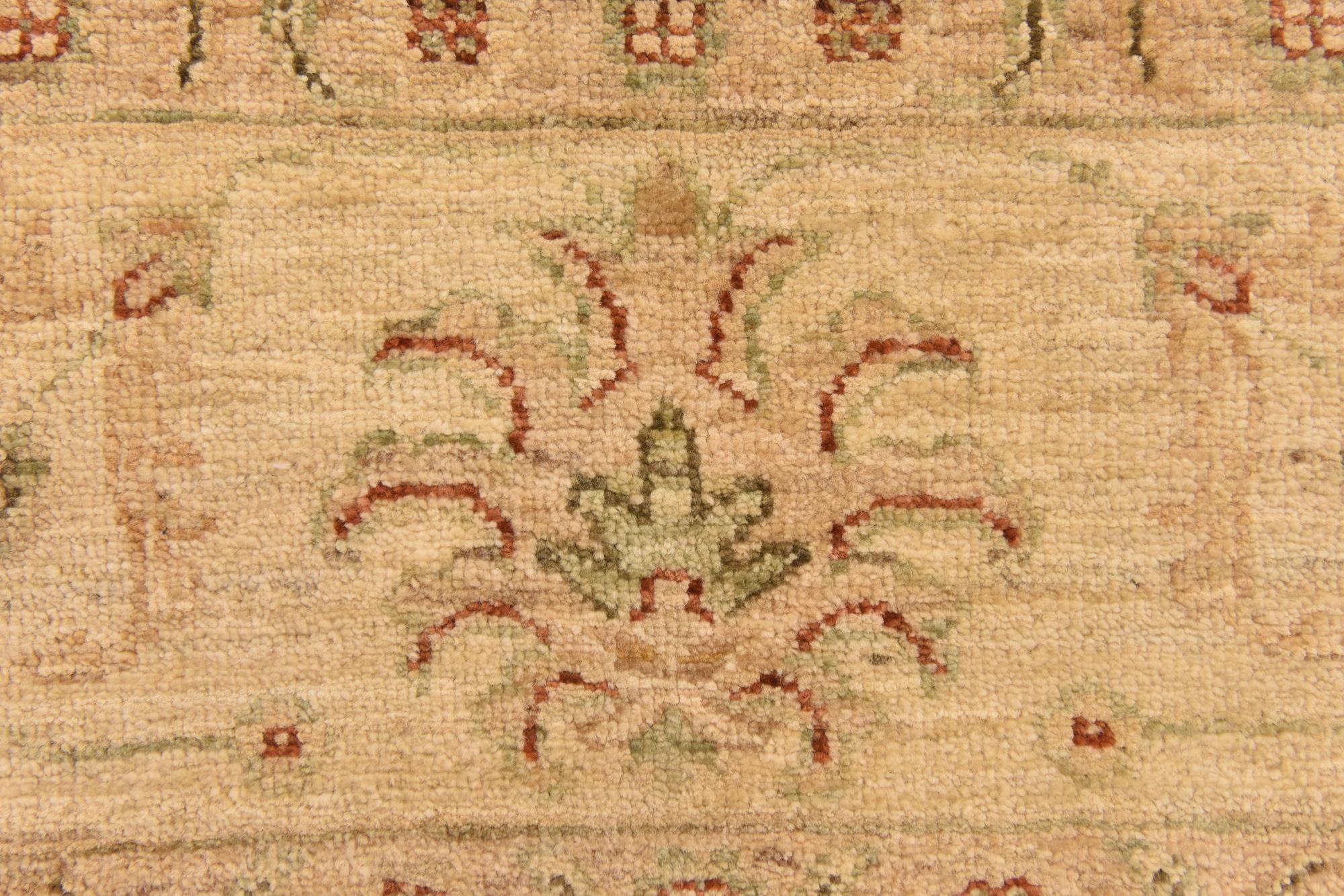 5' 7 x 7' 10 Hand Knotted Peshawar Ziegler Rug
