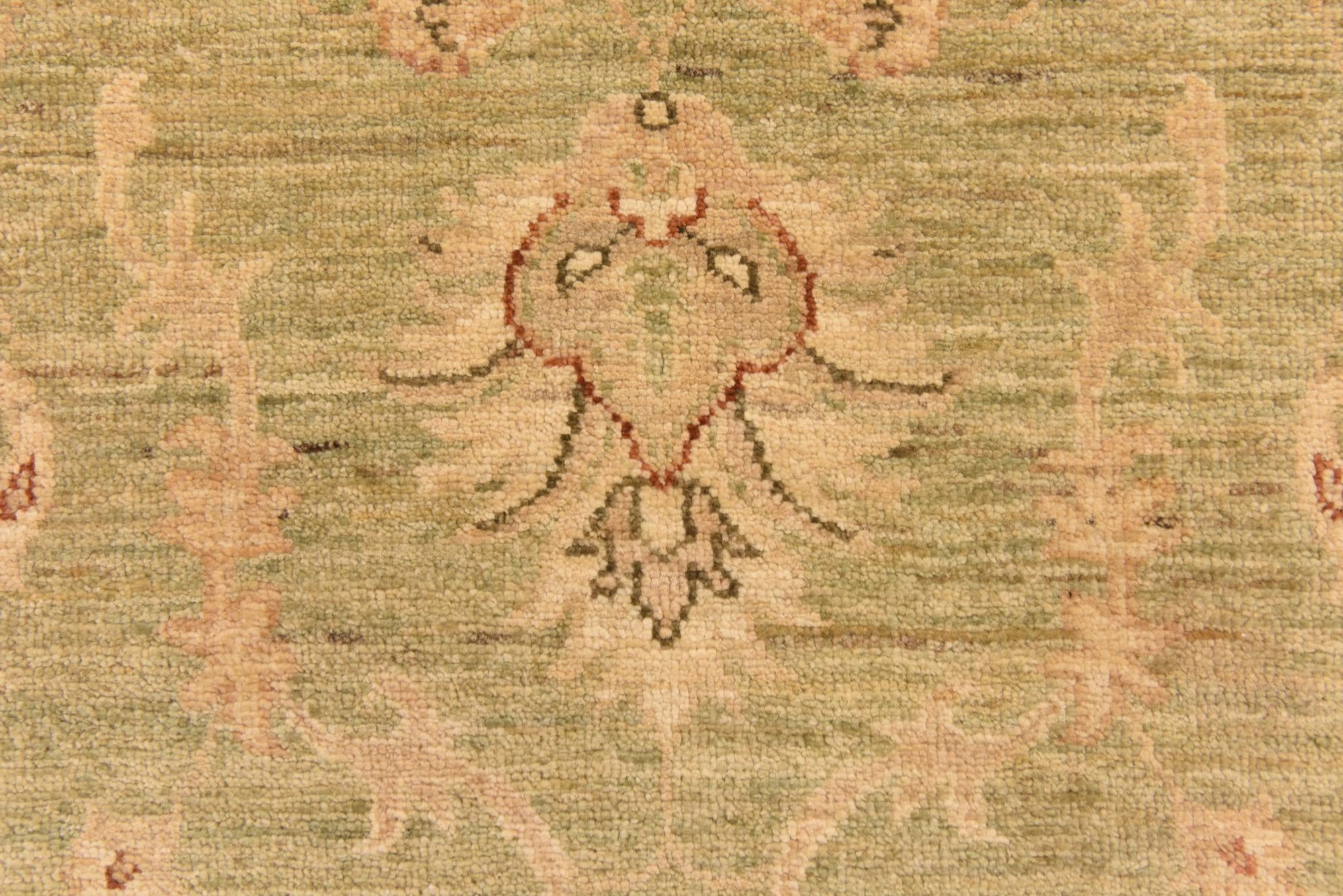 5' 7 x 7' 10 Hand Knotted Peshawar Ziegler Rug