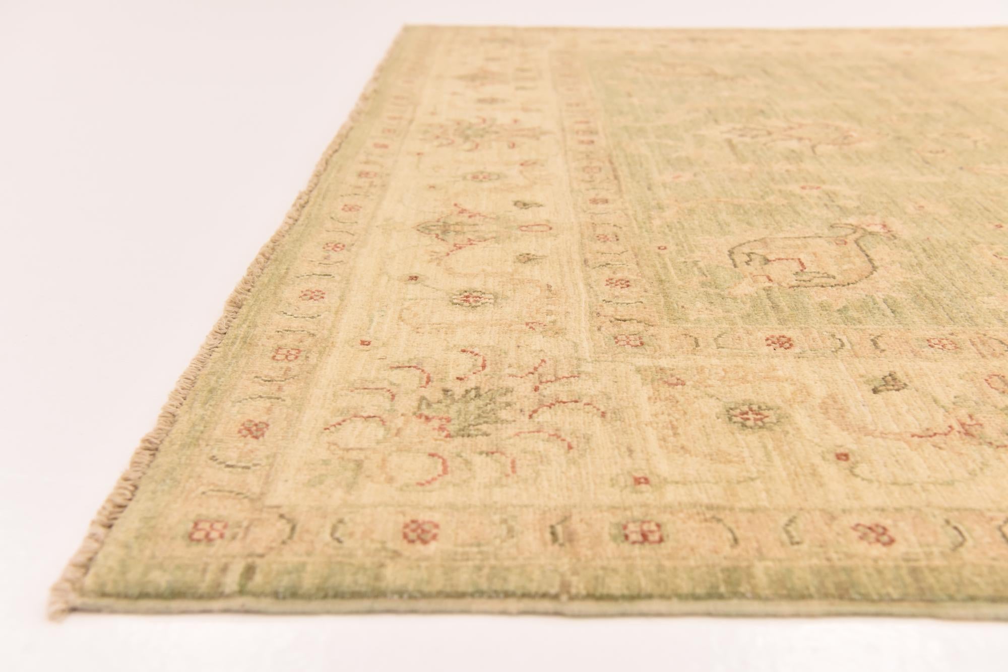 5' 7 x 7' 10 Hand Knotted Peshawar Ziegler Rug