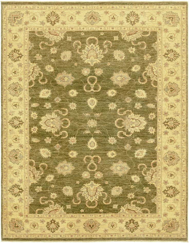 Detail image of 5' 8 x 8' 8 Hand Knotted Peshawar Ziegler Rug